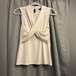 $15 Sale NW0T Halogen Sleeveless Keyhole Back Crossover Stretch Tank Top Size s